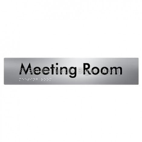 Braille Sign Meeting Room - Braille Tactile Signs (Aust) - BTS249-aliS - Fully Custom Signs - Fast Shipping - High Quality - Australian Made &amp; Owned