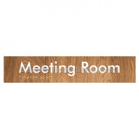 Braille Sign Meeting Room - Braille Tactile Signs (Aust) - BTS249-wdg - Fully Custom Signs - Fast Shipping - High Quality - Australian Made &amp; Owned