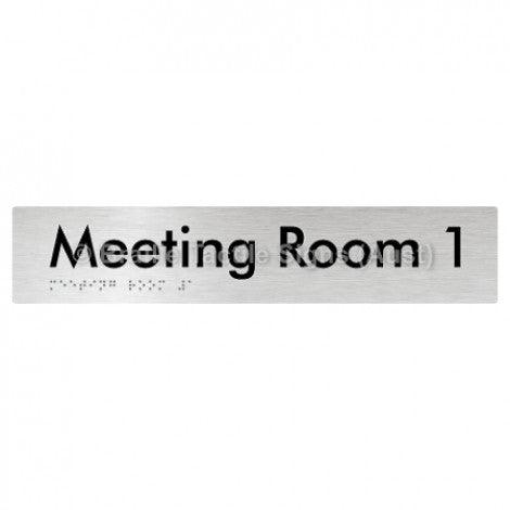 Braille Sign Meeting Room 1 - Braille Tactile Signs (Aust) - BTS249-01-aliB - Fully Custom Signs - Fast Shipping - High Quality - Australian Made &amp; Owned