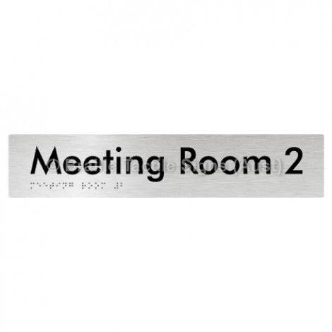 Braille Sign Meeting Room 2 - Braille Tactile Signs (Aust) - BTS249-02-aliB - Fully Custom Signs - Fast Shipping - High Quality - Australian Made &amp; Owned