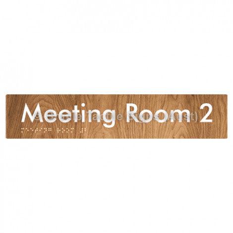 Braille Sign Meeting Room 2 - Braille Tactile Signs (Aust) - BTS249-02-wdg - Fully Custom Signs - Fast Shipping - High Quality - Australian Made &amp; Owned