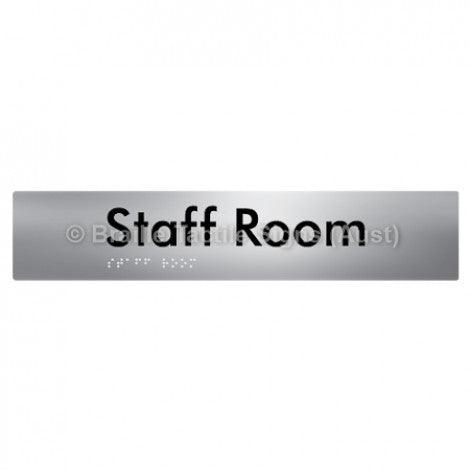 Braille Sign Staff Room - Braille Tactile Signs (Aust) - BTS251-aliS - Fully Custom Signs - Fast Shipping - High Quality - Australian Made &amp; Owned