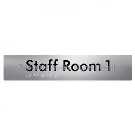 Braille Sign Staff Room 1 - Braille Tactile Signs (Aust) - BTS251-01-aliS - Fully Custom Signs - Fast Shipping - High Quality - Australian Made &amp; Owned