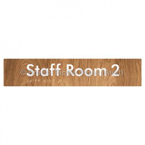 Braille Sign Staff Room 2 - Braille Tactile Signs (Aust) - BTS251-02-wdg - Fully Custom Signs - Fast Shipping - High Quality - Australian Made &amp; Owned
