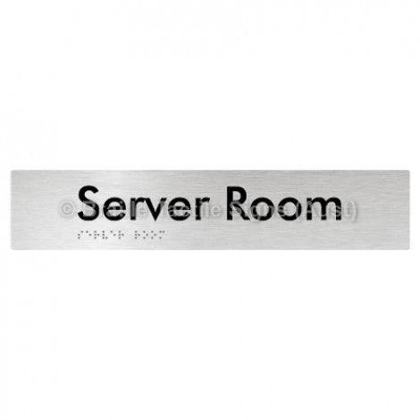 Braille Sign Server Room - Braille Tactile Signs (Aust) - BTS253-aliB - Fully Custom Signs - Fast Shipping - High Quality - Australian Made &amp; Owned