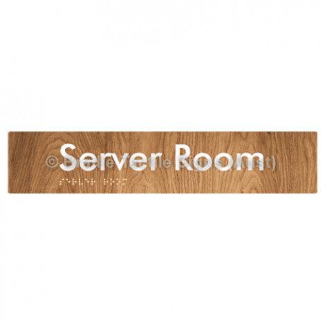 Braille Sign Server Room - Braille Tactile Signs (Aust) - BTS253-wdg - Fully Custom Signs - Fast Shipping - High Quality - Australian Made &amp; Owned