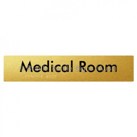 Braille Sign Medical Room - Braille Tactile Signs (Aust) - BTS255-aliG - Fully Custom Signs - Fast Shipping - High Quality - Australian Made &amp; Owned