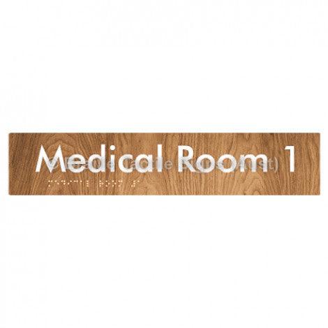 Braille Sign Medical Room 1 - Braille Tactile Signs (Aust) - BTS255-01-wdg - Fully Custom Signs - Fast Shipping - High Quality - Australian Made &amp; Owned