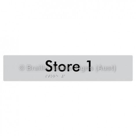 Braille Sign Store 1 - Braille Tactile Signs (Aust) - BTS257-01-slv - Fully Custom Signs - Fast Shipping - High Quality - Australian Made &amp; Owned