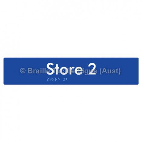 Braille Sign Store 2 - Braille Tactile Signs (Aust) - BTS257-02-blu - Fully Custom Signs - Fast Shipping - High Quality - Australian Made &amp; Owned