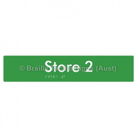 Braille Sign Store 2 - Braille Tactile Signs (Aust) - BTS257-02-grn - Fully Custom Signs - Fast Shipping - High Quality - Australian Made &amp; Owned