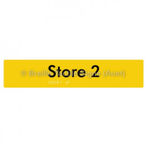 Braille Sign Store 2 - Braille Tactile Signs (Aust) - BTS257-02-yel - Fully Custom Signs - Fast Shipping - High Quality - Australian Made &amp; Owned