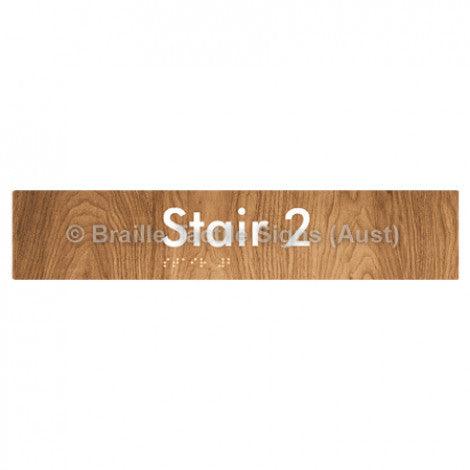 Braille Sign Stair 2 - Braille Tactile Signs (Aust) - BTS259-02-wdg - Fully Custom Signs - Fast Shipping - High Quality - Australian Made &amp; Owned