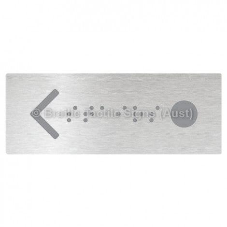 Braille Sign Hand Rail Button - Meeting Lounge (Left Hand Use) - Braille Tactile Signs (Aust) - BTS266-aliB - Fully Custom Signs - Fast Shipping - High Quality - Australian Made &amp; Owned