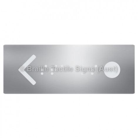 Braille Sign Hand Rail Button - Meeting Lounge (Left Hand Use) - Braille Tactile Signs (Aust) - BTS266-aliS - Fully Custom Signs - Fast Shipping - High Quality - Australian Made &amp; Owned