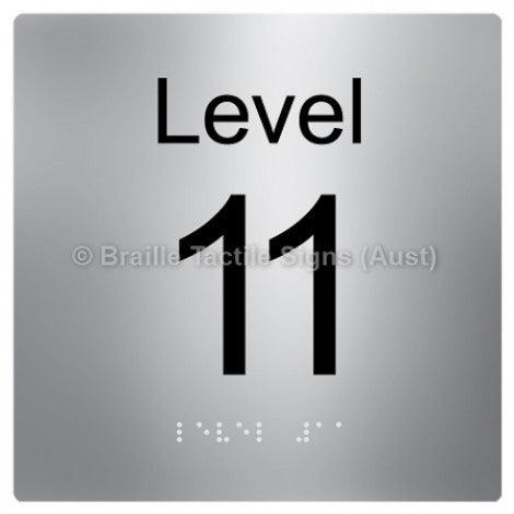 Braille Sign Level Sign - Level 11 - Braille Tactile Signs (Aust) - BTS272-11-aliS - Fully Custom Signs - Fast Shipping - High Quality - Australian Made &amp; Owned