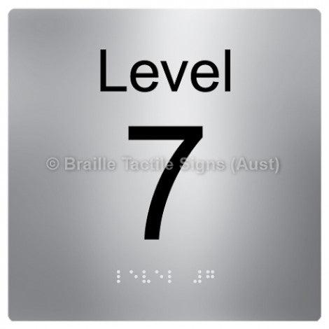 Braille Sign Level Sign - Level 7 - Braille Tactile Signs (Aust) - BTS272-07-aliS - Fully Custom Signs - Fast Shipping - High Quality - Australian Made &amp; Owned