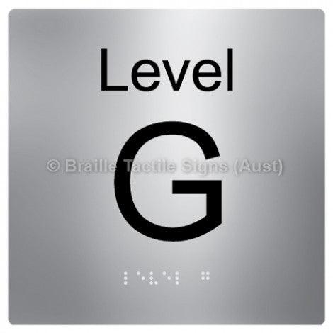 Braille Sign Level Sign - Level G - Braille Tactile Signs (Aust) - BTS272-G-aliS - Fully Custom Signs - Fast Shipping - High Quality - Australian Made &amp; Owned