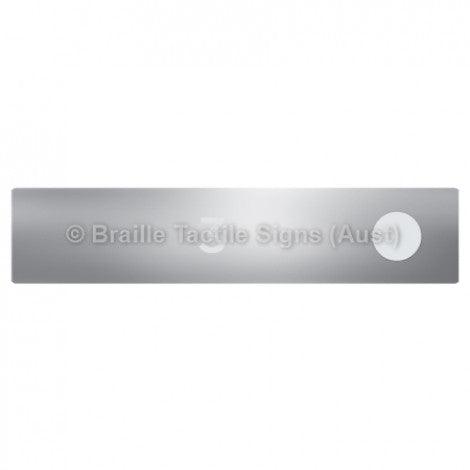 Braille Sign Hand Rail Button - 3 (Right Hand Use) - Braille Tactile Signs (Aust) - BTS298-03-aliS - Fully Custom Signs - Fast Shipping - High Quality - Australian Made &amp; Owned