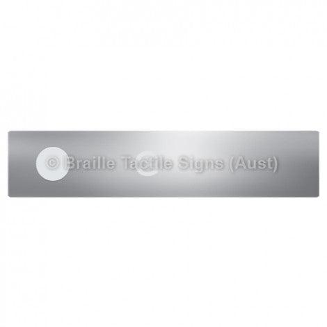 Braille Sign Hand Rail Button - G (Left Hand Use) - Braille Tactile Signs (Aust) - BTS299-G-aliS - Fully Custom Signs - Fast Shipping - High Quality - Australian Made &amp; Owned