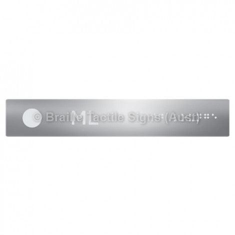 Braille Sign Hand Rail Button - Meeting Lounge (Left Hand Use) - Braille Tactile Signs (Aust) - BTS299-ML-aliS - Fully Custom Signs - Fast Shipping - High Quality - Australian Made &amp; Owned