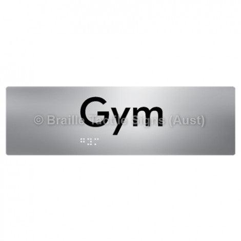 Braille Sign Gym - Braille Tactile Signs (Aust) - BTS300-aliS - Fully Custom Signs - Fast Shipping - High Quality - Australian Made &amp; Owned