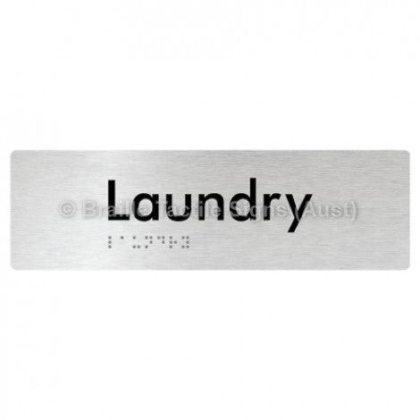 Braille Sign Laundry - Braille Tactile Signs (Aust) - BTS371-aliB - Fully Custom Signs - Fast Shipping - High Quality - Australian Made &amp; Owned