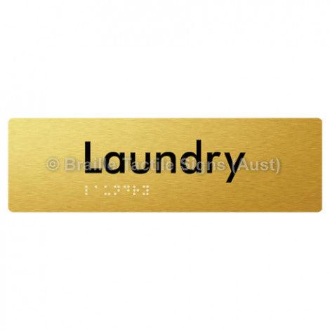 Braille Sign Laundry - Braille Tactile Signs (Aust) - BTS371-aliG - Fully Custom Signs - Fast Shipping - High Quality - Australian Made &amp; Owned