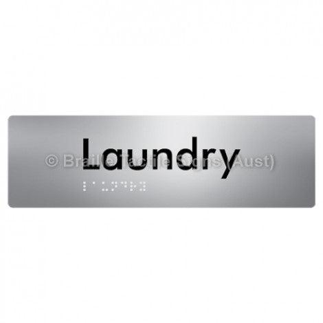 Braille Sign Laundry - Braille Tactile Signs (Aust) - BTS371-aliS - Fully Custom Signs - Fast Shipping - High Quality - Australian Made &amp; Owned