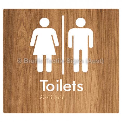 Braille Sign Toilets w/ Air Lock - Braille Tactile Signs (Aust) - BTS68-AL-wdg - Fully Custom Signs - Fast Shipping - High Quality - Australian Made &amp; Owned