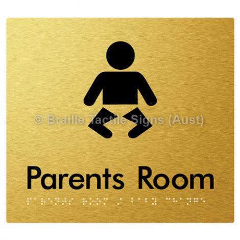 Braille Sign Parents Room/Baby Change - Braille Tactile Signs (Aust) - BTS71-aliG - Fully Custom Signs - Fast Shipping - High Quality - Australian Made &amp; Owned
