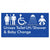 Unisex Accessible Toilet LH / Shower / Baby Change w/ Air Lock
