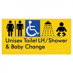 Unisex Accessible Toilet LH / Shower / Baby Change w/ Air Lock