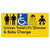 Unisex Accessible Toilet LH / Shower / Baby Change w/ Air Lock