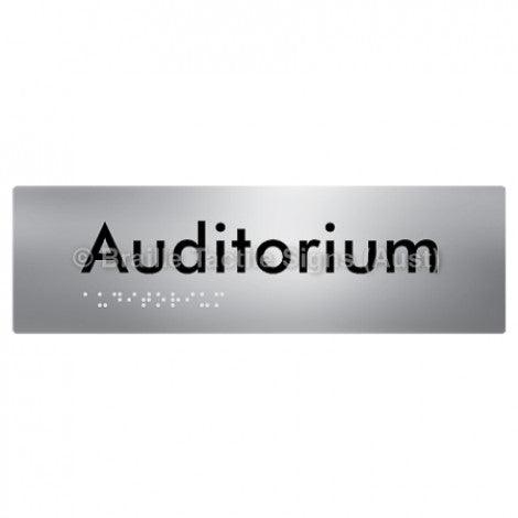 Braille Sign Auditorium - Braille Tactile Signs (Aust) - BTS86-aliS - Fully Custom Signs - Fast Shipping - High Quality - Australian Made &amp; Owned