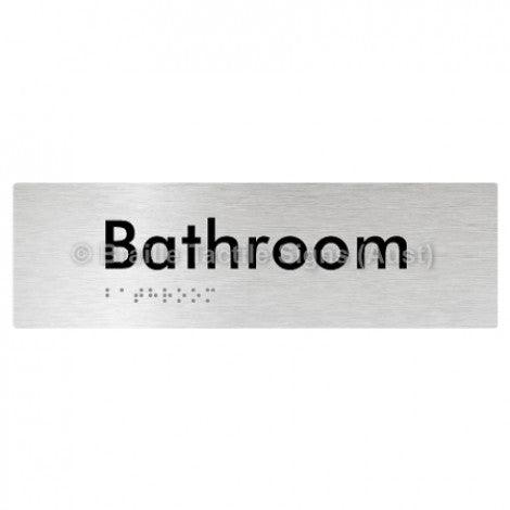 Braille Sign Bathroom - Braille Tactile Signs (Aust) - BTS87-aliB - Fully Custom Signs - Fast Shipping - High Quality - Australian Made &amp; Owned