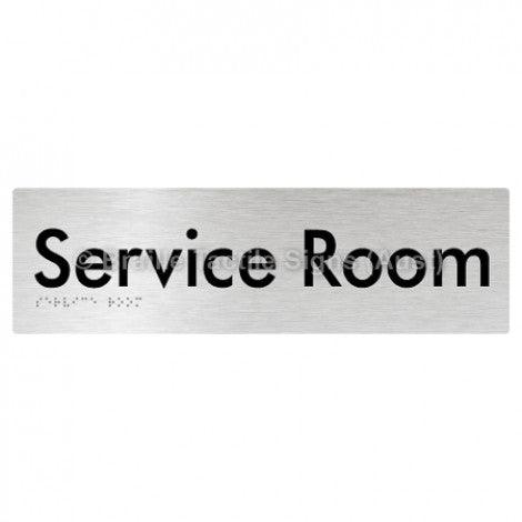 Braille Sign Service Room - Braille Tactile Signs (Aust) - BTS88-aliB - Fully Custom Signs - Fast Shipping - High Quality - Australian Made &amp; Owned