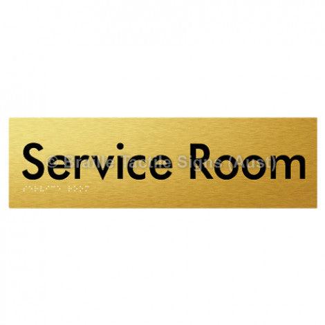 Braille Sign Service Room - Braille Tactile Signs (Aust) - BTS88-aliG - Fully Custom Signs - Fast Shipping - High Quality - Australian Made &amp; Owned