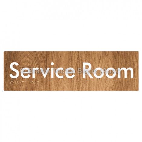 Braille Sign Service Room - Braille Tactile Signs (Aust) - BTS88-wdg - Fully Custom Signs - Fast Shipping - High Quality - Australian Made &amp; Owned
