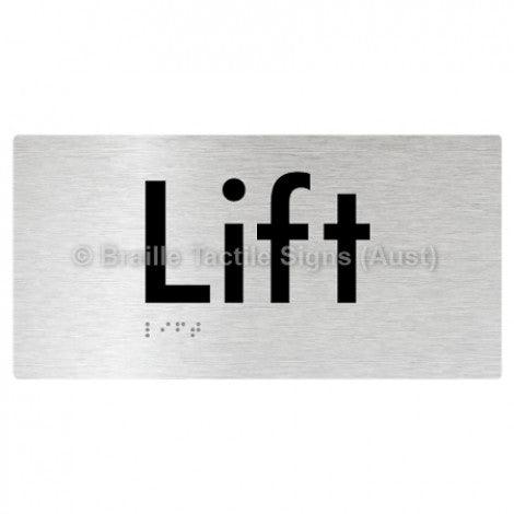 Braille Sign Lift - Braille Tactile Signs (Aust) - BTS94-aliB - Fully Custom Signs - Fast Shipping - High Quality - Australian Made &amp; Owned