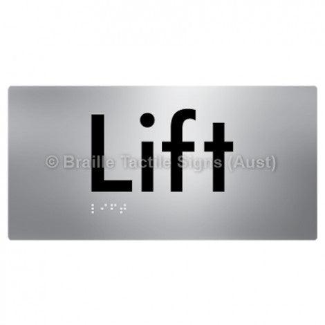 Braille Sign Lift - Braille Tactile Signs (Aust) - BTS94-aliS - Fully Custom Signs - Fast Shipping - High Quality - Australian Made &amp; Owned