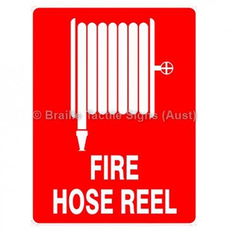 Braille Sign Fire Hose Reel Location Sign - Braille Tactile Signs (Aust) - FS012 - Fully Custom Signs - Fast Shipping - High Quality - Australian Made &amp; Owned