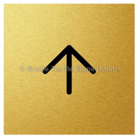 Braille Sign Arrow - Braille Tactile Signs Aust. - BTS93n-aliG - Custom Signs - Fast Shipping - High Quality - Australian Made &amp; Owned