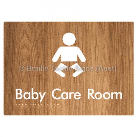 Braille Sign Baby Care Room - Braille Tactile Signs Aust. - BTS130- wdg - Custom Signs - Fast Shipping - High Quality - Australian Made &amp; Owned