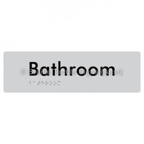 Braille Sign Bathroom - Braille Tactile Signs Aust. - BTS87-blu - Custom Signs - Fast Shipping - High Quality - Australian Made &amp; Owned