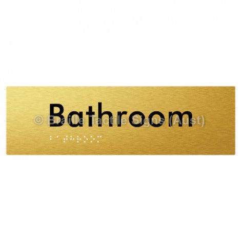 Braille Sign Bathroom - Braille Tactile Signs Aust. - BTS87-aliG - Custom Signs - Fast Shipping - High Quality - Australian Made &amp; Owned