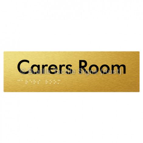 Braille Sign Carers Room - Braille Tactile Signs Aust. - BTS111-aliG - Custom Signs - Fast Shipping - High Quality - Australian Made &amp; Owned