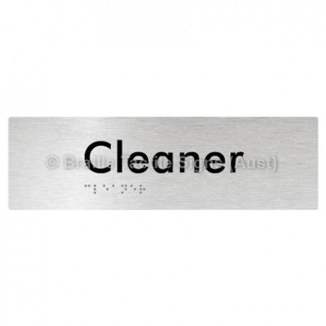 Braille Sign Cleaner - Braille Tactile Signs Aust. - BTS85-aliB - Custom Signs - Fast Shipping - High Quality - Australian Made &amp; Owned