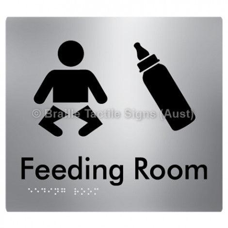 Braille Sign Feeding Room - Braille Tactile Signs Aust. - BTS109-aliS - Custom Signs - Fast Shipping - High Quality - Australian Made &amp; Owned