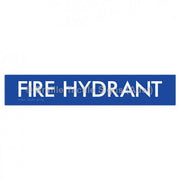Braille Sign FIRE HYDRANT - Braille Tactile Signs Aust. - BTS58-blu - Custom Signs - Fast Shipping - High Quality - Australian Made &amp; Owned